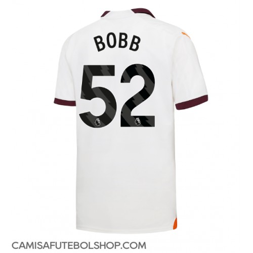 Camisa de time de futebol Manchester City Oscar Bobb #52 Replicas 2º Equipamento 2023-24 Manga Curta